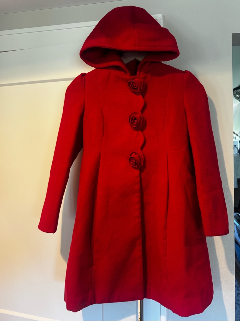 7/8 Rothschild Red dress coat